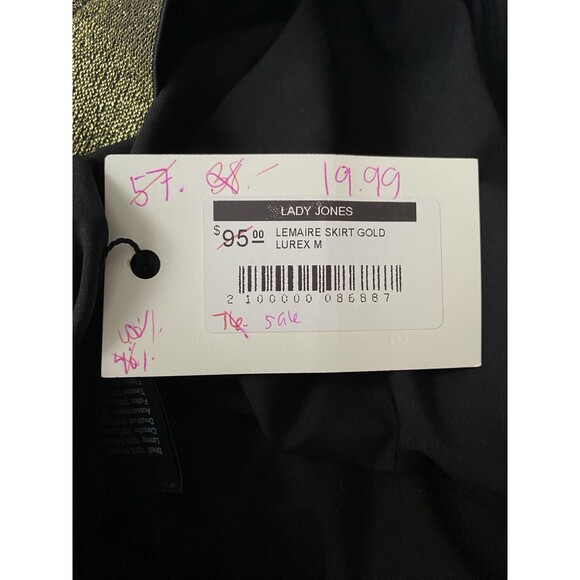 JUST FEMALE Metallic Pleated Midi Skirt - Picture 5 of 6